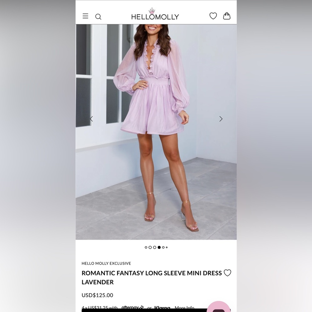 Chic Lavender Mini Dress